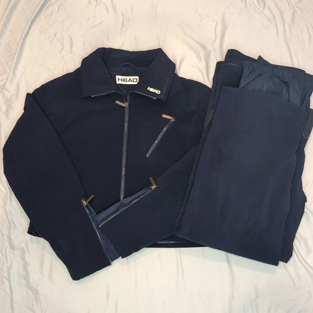 Head Navy Blue Men’s Vintage 80s Ski Suit Jumpsuit
